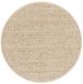 SAFAVIEH Natural Fiber Rug - 3' Round, Natural & Beige, Border Weave Seagrass Design, Easy Care, Ideal for High-Traffic Areas in Living Room, Bedroom (NF114A)