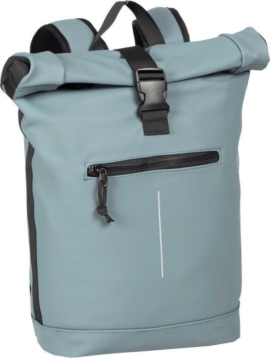 New Rebels Mart Waterproof Rolltop Laptop Rugzak - 15,6 inch - 20L - Licht Blauw