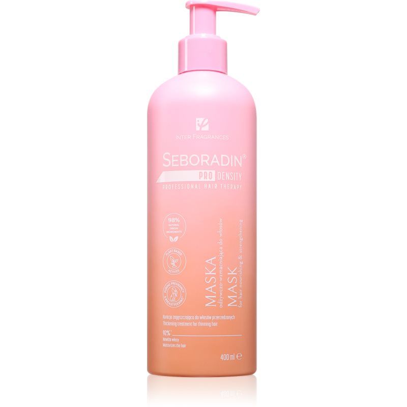 Seboradin Pro Density Activator Haarmasker voor fijn en verzwakt haar, voedend, versterkend en hydraterend, 400 ml