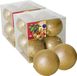 Ger Import 16x pièces boules de Noël or paillettes plastique diamètre 7 cm