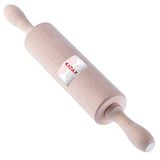 KADAX Deegroller, verstelbare deegroller, pastamrol voor bakken, pizza, deeg, 38 cm lang, bakaccessoires met handgrepen, roller van hout, bakrol met kogellagers, stabiel