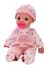 Simba Laura Little Babbler – zachte pop met 25 babygeluiden, slaapogen, fopspeen en tuinbroek, sprekende pop met functie, 30 cm groot, vanaf 2 jaar