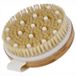 PARSA Beauty Brosse de massage/brosse exfoliante en bambou, certifiée FSC, avec poils de sanglier et picots de massage