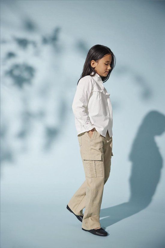 ONLY KOGYARROW-VOX STR CARGO PANT PNT NOOS Meisjes Broek - Maat 122 - Pumice Stone