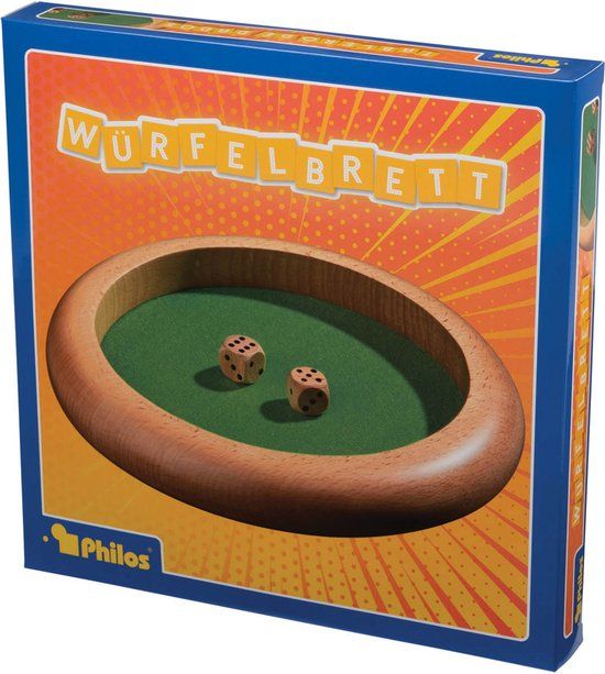 Philos Dobbelsteenbak - Hout - Geluksspel - 3+ jaar