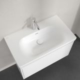 Villeroy & Boch Skyla meuble-lavabo avec armoire, 80 x 46 cm, avec trop-plein