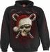 Spiral Candy Cane Santa Heren Trui met capuchon - zwart - M
