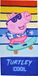 Peppa Pig handdoek skating 70 x 140 cm