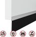 vidaXL Zelfklevende Deurborstels 6 stuks Zilver 100 cm Aluminiumlegering