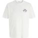 JACK & JONES Chemise 'JJEDOVER' bleu foncé / blanc