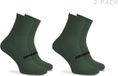 Rogelli Essential Dames en Heren 2 pack Fietssokken - Groen