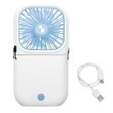 BEPER P206VEN411 Opvouwbare oplaadbare miniventilator met powerbank – Draagbare USB-C-ventilator met 3 snelheden, batterijduur tot 10 uur, met nekkoord