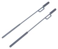 Set de 2 pailles réutilisables en silicone avec brosse