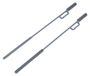 Set de 2 pailles réutilisables en silicone avec brosse