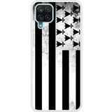 Samsung Galaxy A12 Drapeau bretagne Verstevigd hoesje met sublimatie bedrukking