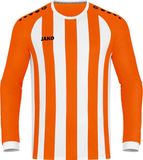 Jako Inter Voetbalshirt Lange Mouw Kinderen - Wit / Fluo Oranje | Maat: 128