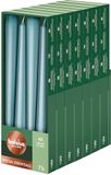 Bolsius Essentials Gladde spitse kaarsen - blauw metallic - 24,5 cm - 32 stuks