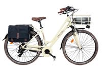 Canellini Vélo électrique de ville Dolce Vita CITY 28" dame avec sacoches - Crème