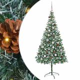 vidaXL Kunstkerstboom met 300 LED, Groen, 210 cm