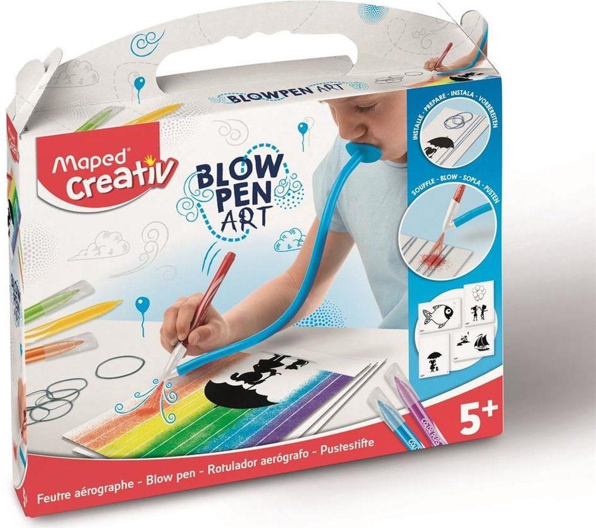 Maped blowpen art