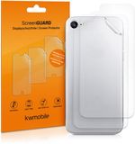 kwmobile 3x beschermfolie geschikt voor Apple iPhone 8 / SE (2020) - Transparante bescherming voor achterkant smartphone