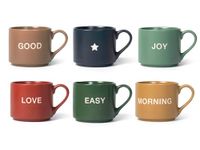 H&H Mix&Match Set 6 Tazze Jumbo New Bone China cc380