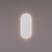 HIPP Design Miroir de toilette avec coins arrondis - 30 x 80 x 3 cm - Éclairage LED indirect blanc chaud - Commande externe
