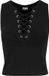 Urban Classics Lace Up Cropped Femme Haut - Noir - S