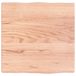 VidaXL Tafelblad natuurlijke rand 40x40x(2-4) cm eikenhout lichtbruin