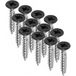 Domax Vis pour panneaux d'aggloméré Ø 4,5 mm noir, set de 12 pièces, 4,5 x 25 mm