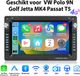 Junsun Android 15 Autoradio - 6+128 GB - Draadloos Carplay & Android Auto - GPS-navigatie - 7 Inch HD TouchScreen - Geschikt voor VW Polo 9N Golf Jetta MK4 Passat T5