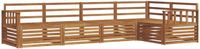 vidaXL - Hoek loungeset - 5 zitplekken - Naturel - Acacia hout