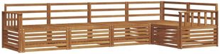 vidaXL - Hoek loungeset - 5 zitplekken - Naturel - Acacia hout