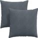 vidaXL - Zitkussens - 2 stuks - Donkergrijs - 80 x 80 cm - Corduroy stof