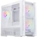 1stPlayer Boîtier Mini Tour Micro ATX AU6 ARGB avec panneaux vitrés (Blanc)