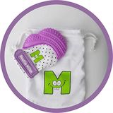 Mouthie Mitt Baby Tandjes Handschoen Paars