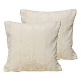 Paoletti Empress Twin Pack Polyester gevulde kussens, crème