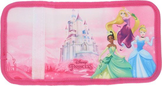 4KidsOnly Princess Roze Klittenbandportemonnee voor Kinderen - Polyester, Katoen, 5 Pasjes, Disney Princess