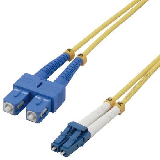 MCL 10m SC/LC OS2 InfiniBand en Glasvezelkabel Geel