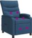 vidaXL Fauteuil Bleu Tissu