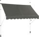 COAST™ Parasol - Tissu d'ombrage imperméable - 250 x 120 cm - Gris