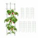 Relaxdays Plantensteun set van 8 - 90 cm - kunststof - metaal - voor klimplanten - groen