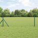 Grillage avec fixation au sol 10 x 0,8 m Acier revêtu de PVC Vert