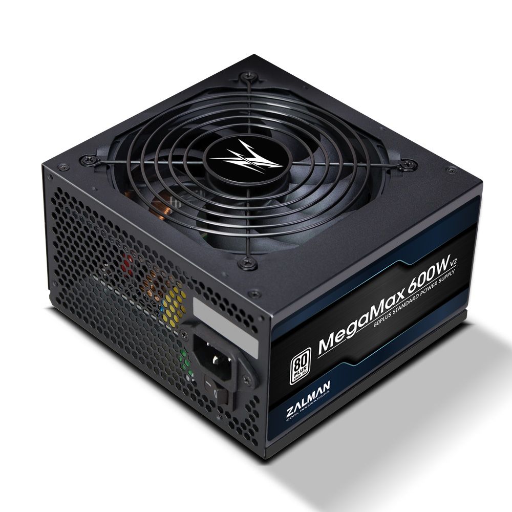 Zalman ZM600-TXII V2 MegaMax 600W 80+ ATX Power Supply - Black