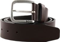 BOSS Leren Riem Janni W85 Donkerbruin