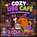 COZY UBE CAFE - Libro da colorare kawaii