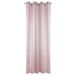 Eurofirany Glad metallic stippen, transparante opdruk, patroon, mat, 8 oogjes, zachte gordijnen, moderne eenvoudige gordijnen voor slaapkamer en woonkamer, roze + zilver, 140 x 250 cm