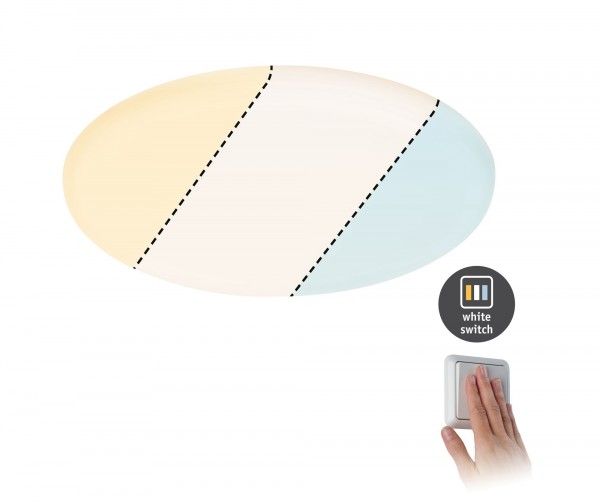 Paulmann Veluna LED-inbouwpaneel WhiteSwitch - Rond - 14W - Transparant