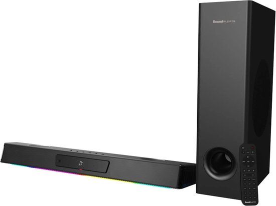 Creative Sound Blaster Katana V2X 100W Gaming Soundbar met Subwoofer, Bluetooth 5.0, USB, Optisch, 5.1 Virtueel Surround Sound