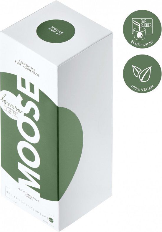 Loovara Condoom 69mm - 42 stuks - Vegan - Transparant - Met glijmiddel